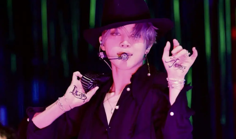 Jimin en performance de "Filter". Foto: HYBE
