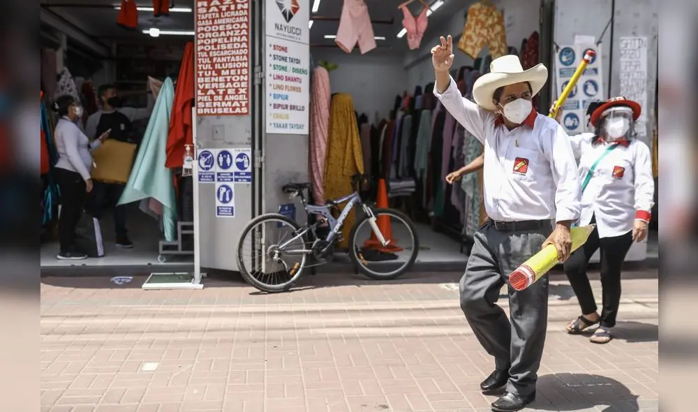 Pedro Castillo alcanza las preferencias electorales para la presidencia de la República. Foto: Aldair Mejia/La República