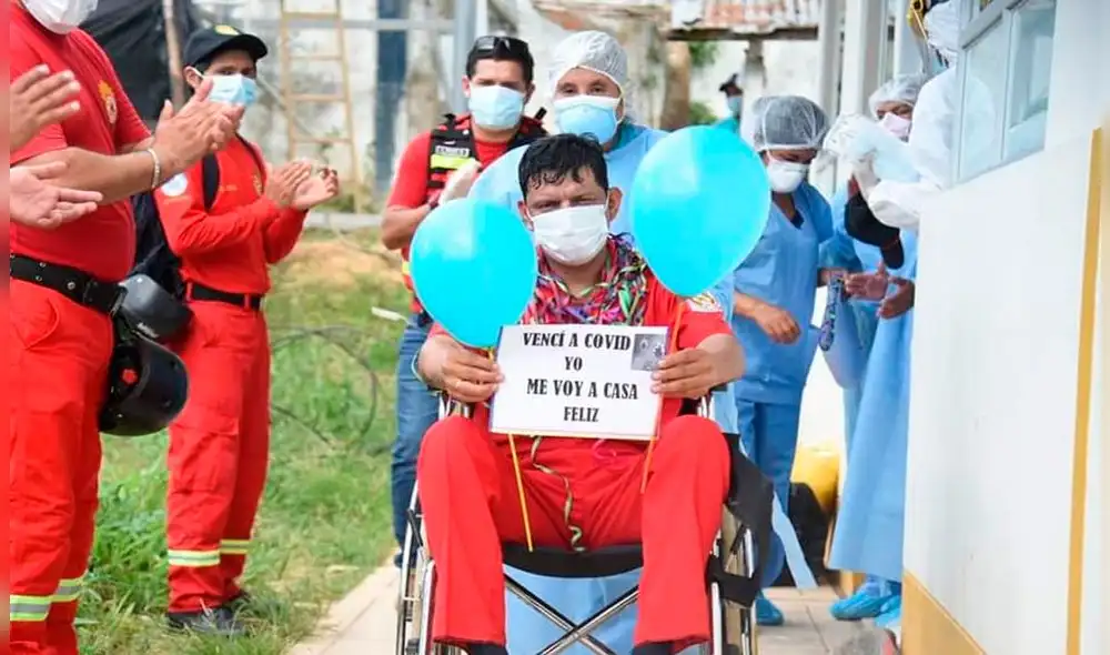 Bombero continuará su recuperación en su domicilio. Foto: Geresa