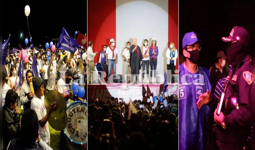 Hernando de Soto subió al estrado, 30 minutos después de que llegó la Policía. Foto: Rodrigo Talavera-La República.
