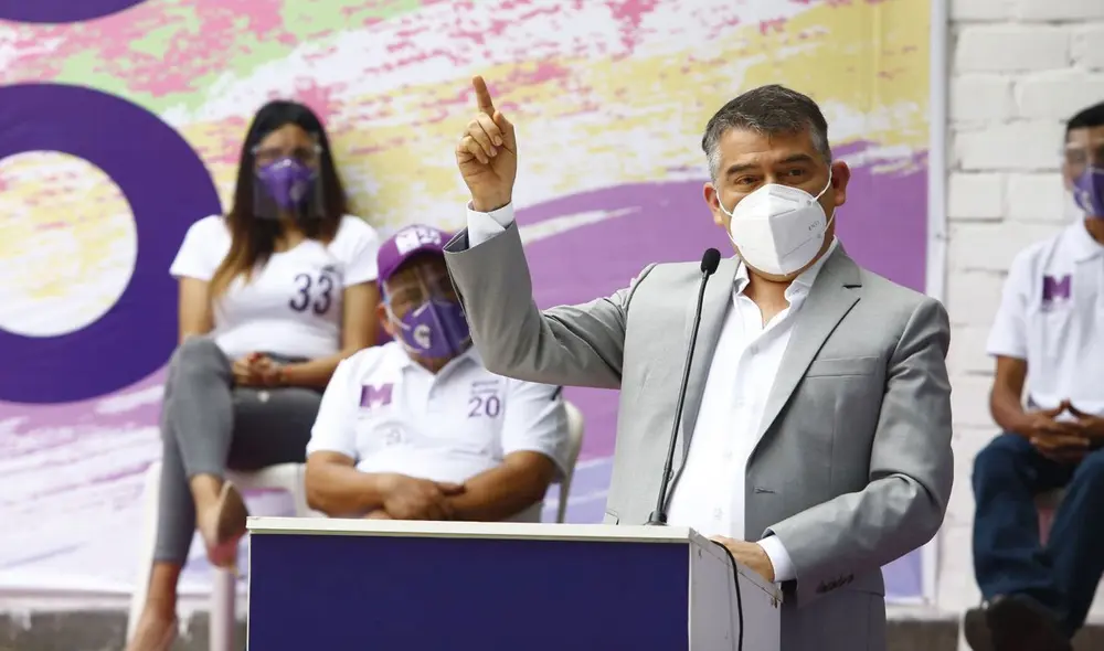 Guzmán postula a la presidencia de la República con el Partido Morado. Foto: La República