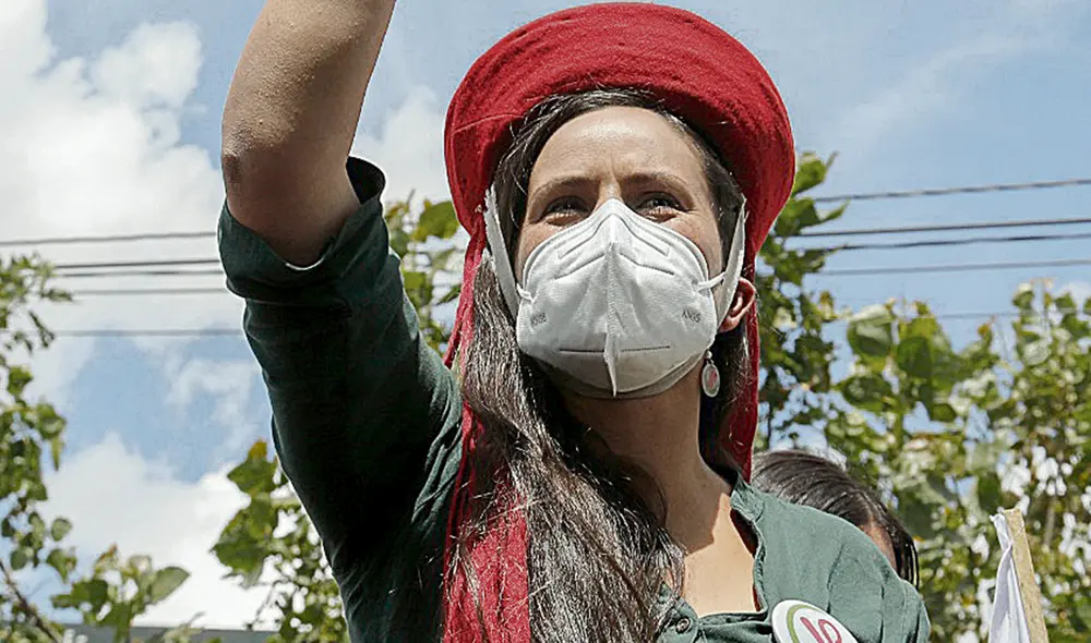 Cierre. Mendoza llegó al Cusco para dar por finalizada su campaña. El 11 se define todo. Foto: Miguel Gutiérrez/La República