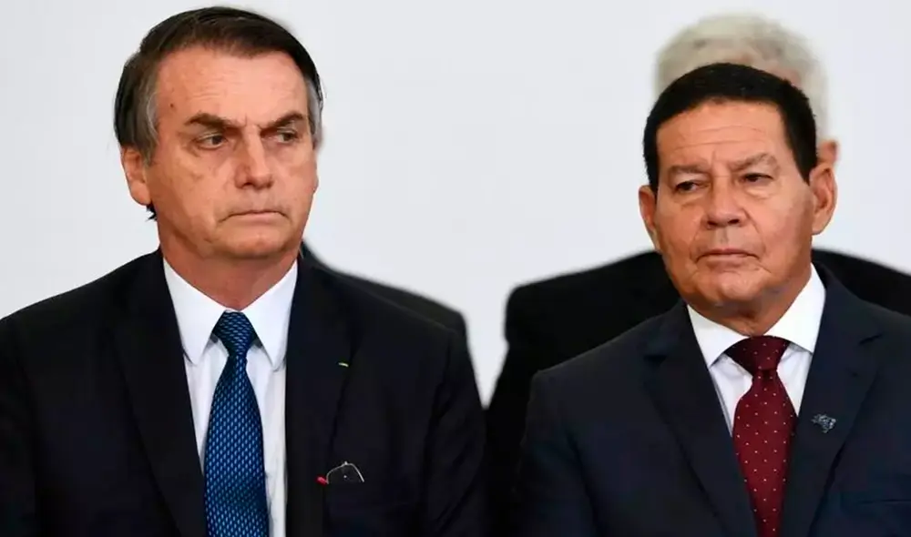 Mourão (der.) parece haber avivado las diferencias entre los países liderados por Bolsonaro (izq.) y Fernández. Foto: AFP Mourão (der.) parece haber avivado las diferencias entre los países liderados por Bolsonaro (izq.) y Fernández. Foto: AFP