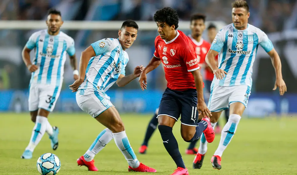 El último partido entre Racing e Independiente finalizó con triunfo de la Academia por la mínima. Foto: Liga Profesional de Fútbol