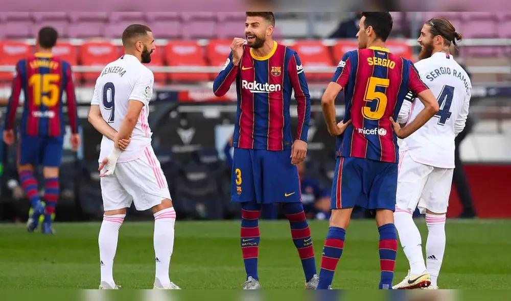 Real Madrid vs. FC Barcelona disputan desde las 2.00 p. m. (hora peruana). Foto: EFE Real Madrid vs. FC Barcelona disputan desde las 2.00 p. m. (hora peruana). Foto: EFE