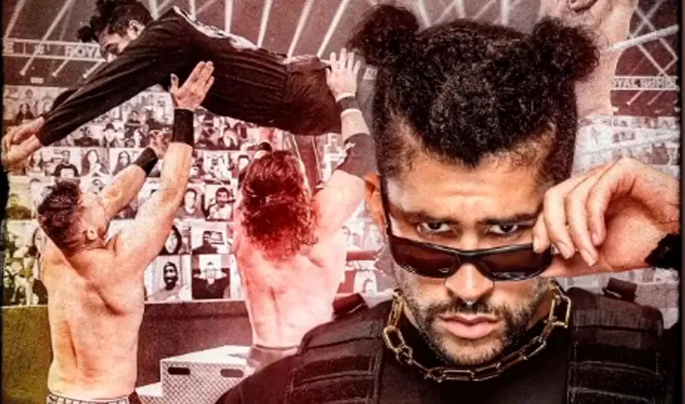 Bad Bunny participará este sábado 10 de abril en el evento de lucha libre profesional WrestleMania. Foto: Bad Bunny / Instagram