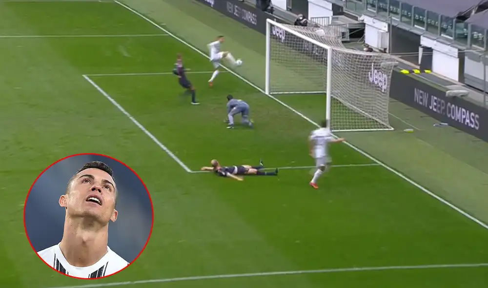 Tras el error de Ronaldo, Álvaro Morata aprovechó el rebote para marcar el 2-0. Foto: captura de video/ESPN