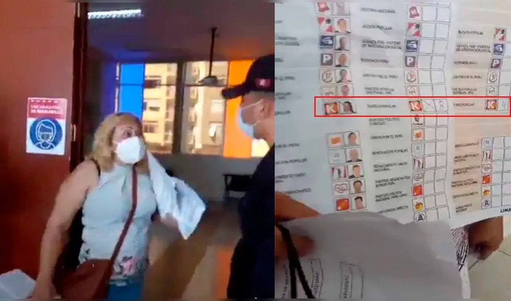 Mujer denuncia supuesto fraude electoral. Foto: captura / Facebook