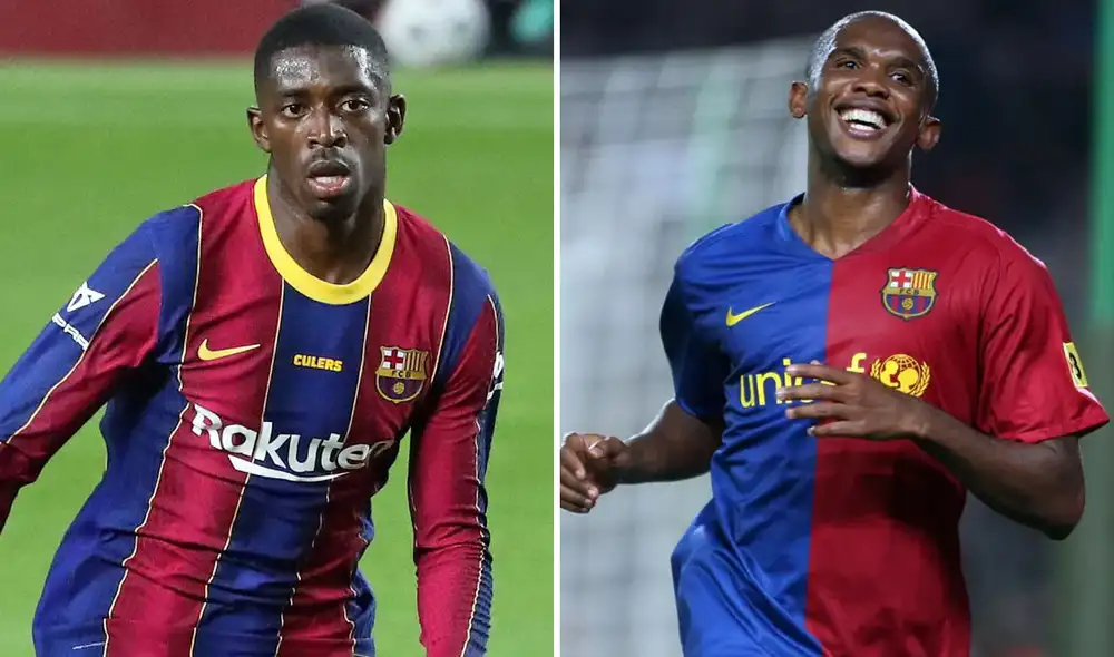 Ousmane Dembélé revela que lo llaman 'Et'o' en la interna de Barcelona. foto: composición
