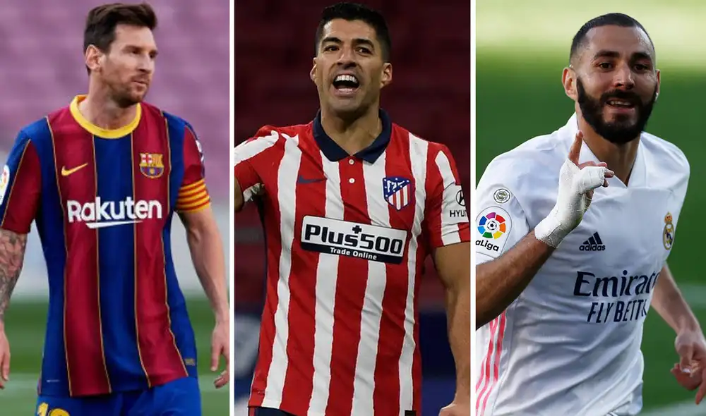 Atlético de Madrid, Real y FC Barcelona luchar por el título de LaLiga Santander. foto: composición