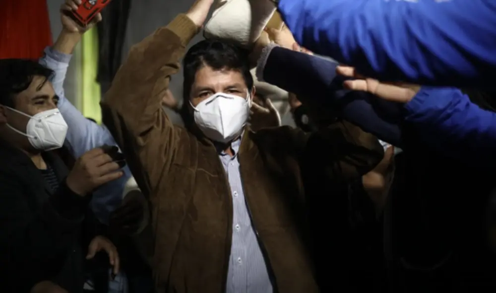 Pedro Castillo logró subir en las encuestas y posicionarse en la primera posición de las preferencias, según el resultado a boca de urna. Foto: Aldaír Mejía