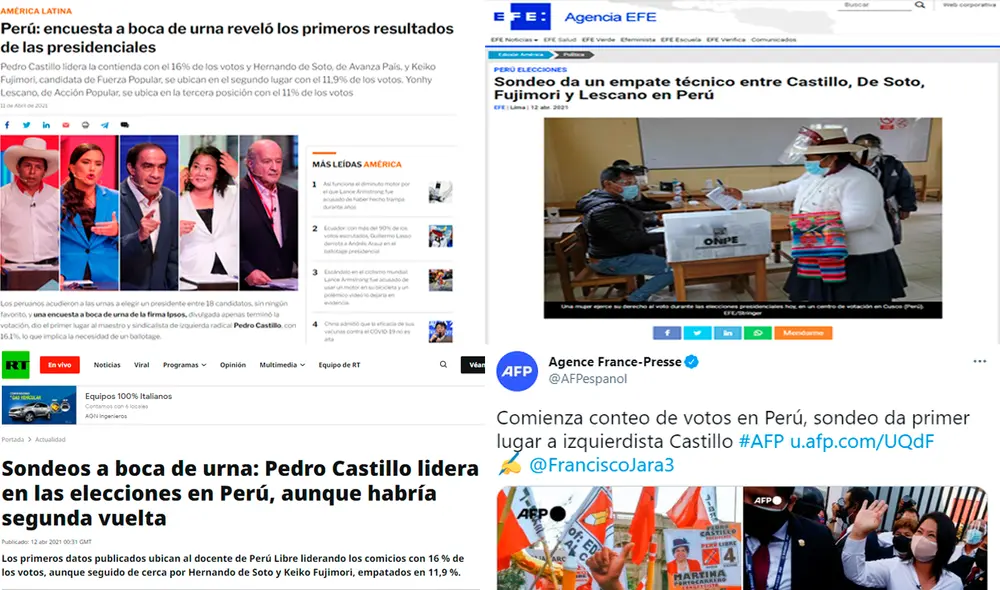 Desde su región natal de Cajamarca, Castillo hizo un llamado a la “calma y la tranquilidad del pueblo”. Foto: composición