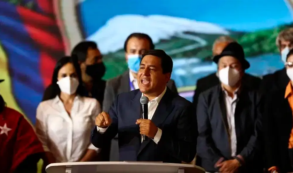 Arauz llamó telefónicamente a Lasso para felicitarlo por el “triunfo electoral”. Foto: EFE