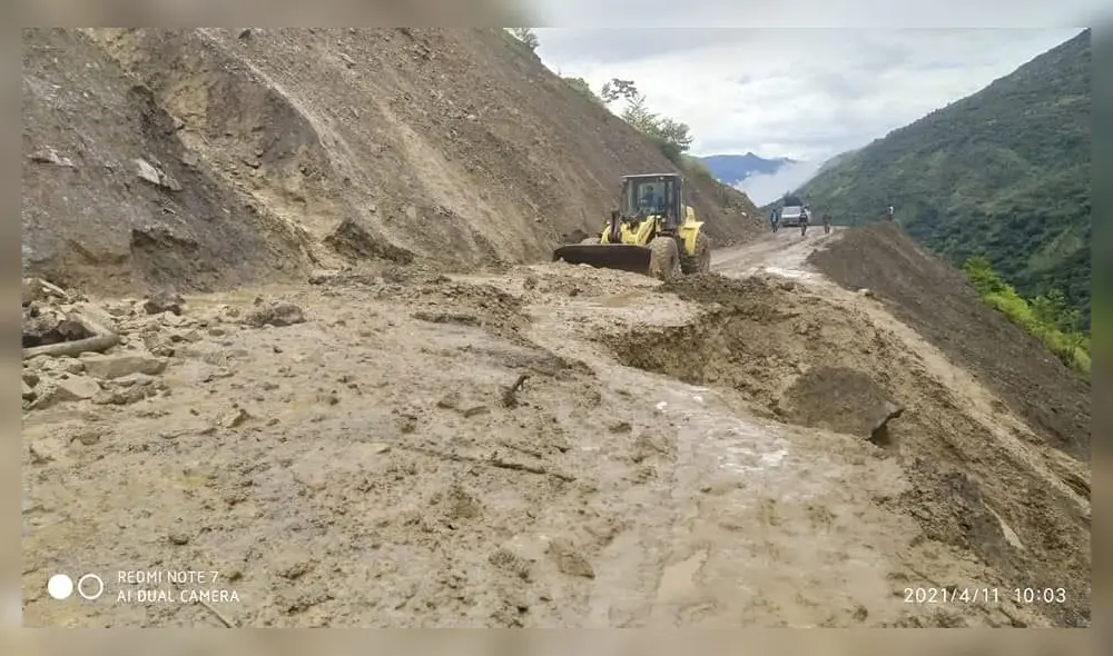Luego de deslizamientos en La Convención iniciaron los trabajos de limpieza. Foto: Municipalidad Distrital de Vilcabamba Luego de deslizamientos en La Convención iniciaron los trabajos de limpieza. Foto: Municipalidad Distrital de Vilcabamba