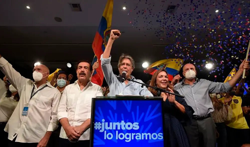 “Los ecuatorianos han optado por un nuevo rumbo, muy diferente al de los últimos 14 años”, expresó Lasso. Foto: EFE