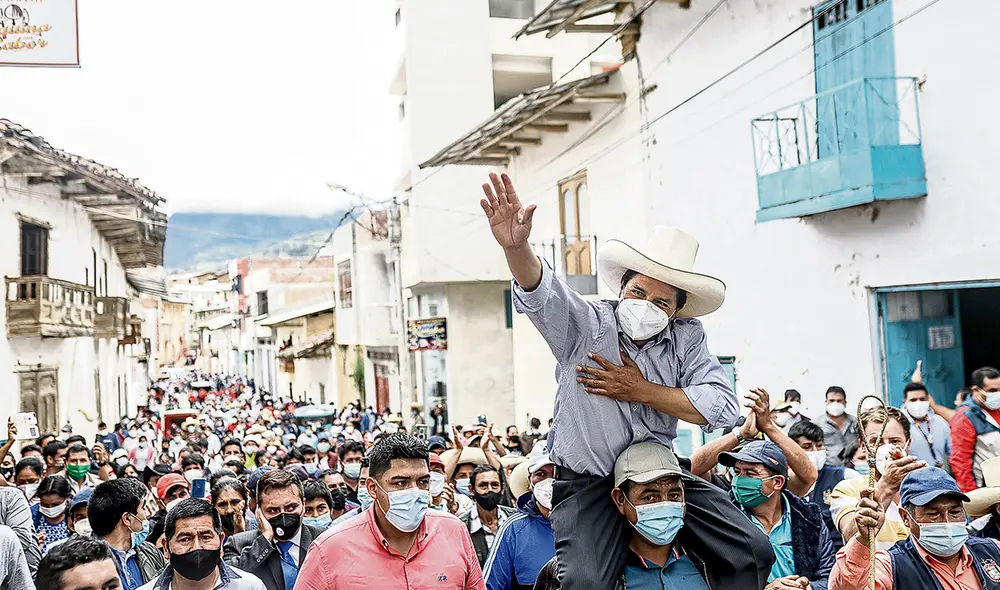 La sorpresa. No es ningún outsider. Pedro Castillo tiene un pasado como dirigente político. Ahora, de la mano de Perú Libre, se dispone a competir por la presidencia de la República. Foto: Aldair Mejía/La República