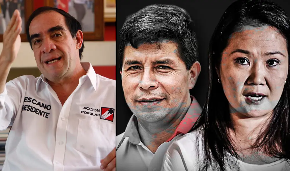 Lescano recordó que ambos candidatos deben responder a cuestionamientos. Foto: composición LR