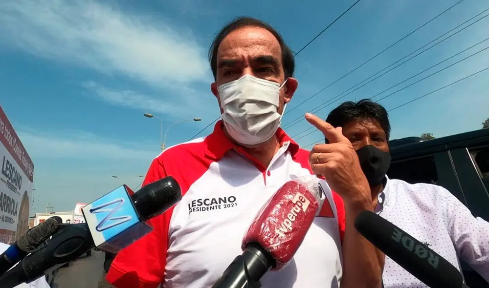 El candidato a la presidencia por Acción Popular, Yonhy Lescano, no alcanzó los votos esperados luego de liderar las encuestas previas a las elecciones generales. Foto: La República