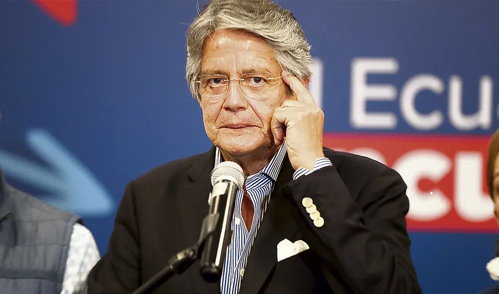 El lunes Lasso ofreció conferencias de prensa tanto a medios nacionales como internacionales. Foto: EFE