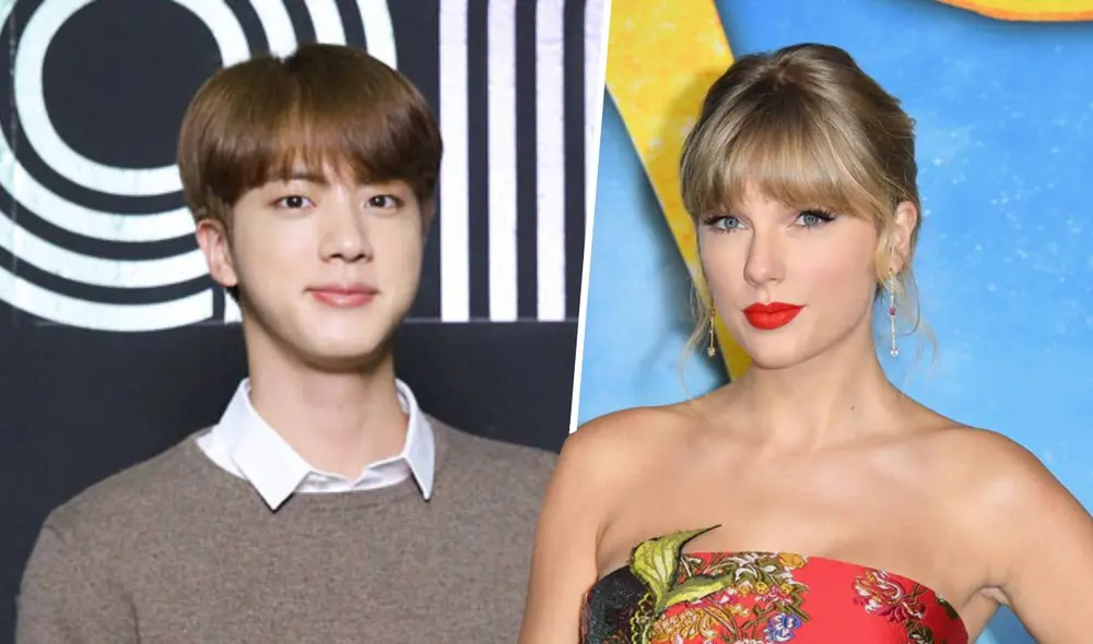 Los fans también reviven algunos de los mejores momentos entre Jin y Taylor Swift. Foto: composición LR/HYBE/Republic Records