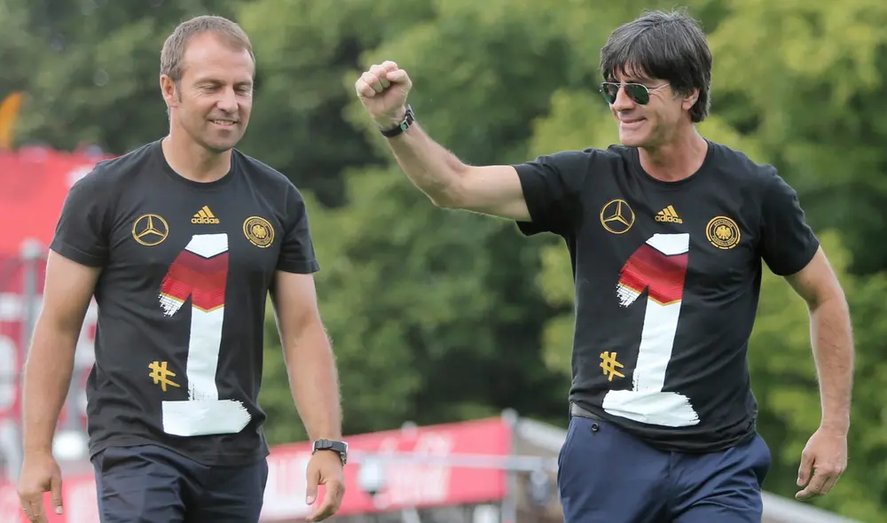 Hansi Flick y Joachim Löw trabajaron juntos en Alemania desde 2006 hasta 2014. Foto: EFE