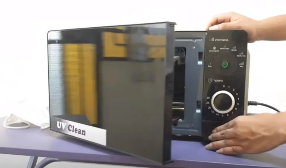 El artefacto funciona con el sistema de un horno microondas. Foto: Andina