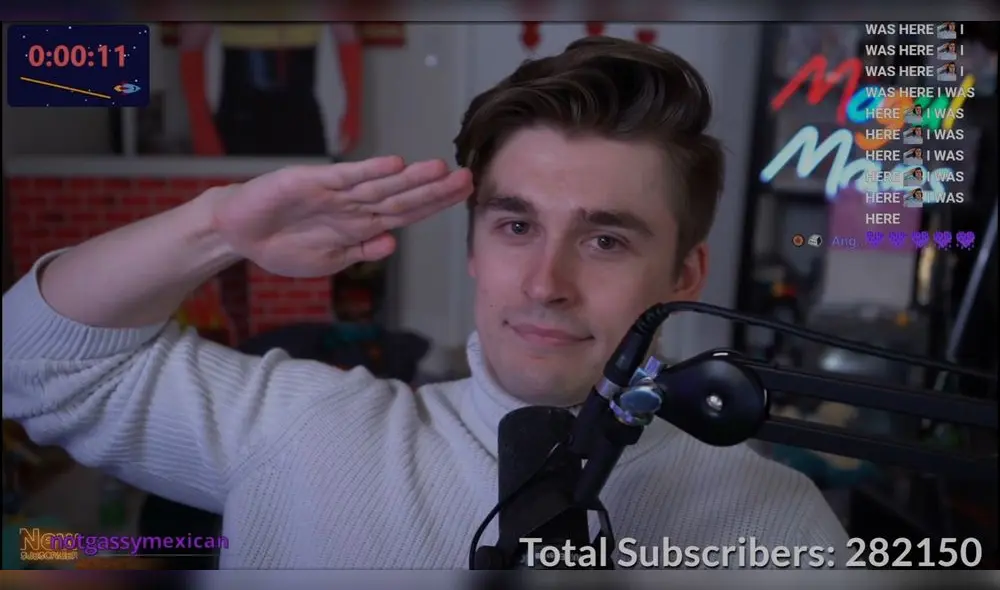 Últimos segundos del evento Twitch Subathon de Ludwig Ahgren. Foto: captura de Twitch