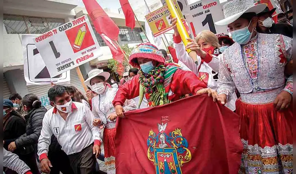 Respaldo. En las pasadas elecciones, Pedro Castillo tuvo apoyo mayoritario de la población de Arequipa. En la segunda vuelta, escenario volvería a repetirse.