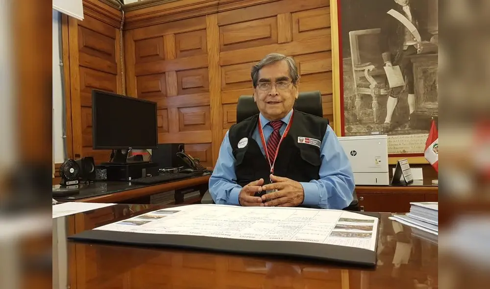 Ministro de Salud, Óscar Ugarte, habló de temas de coyuntura nacional. Foto: Grace Mora/URPI-LR