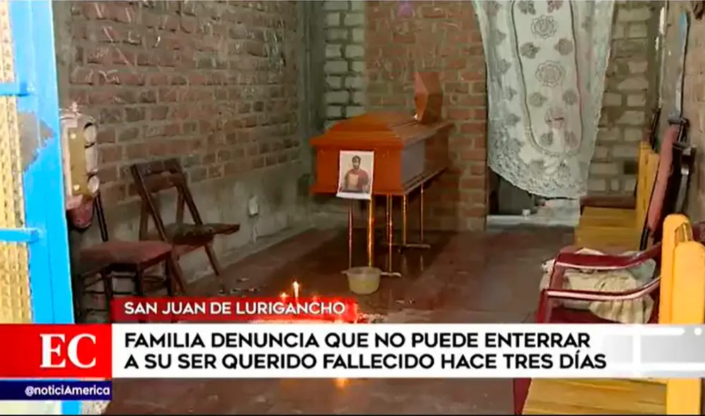 Familiares de difunto conviven con cadáver tres días después de su deceso. Foto: captura de América Noticias