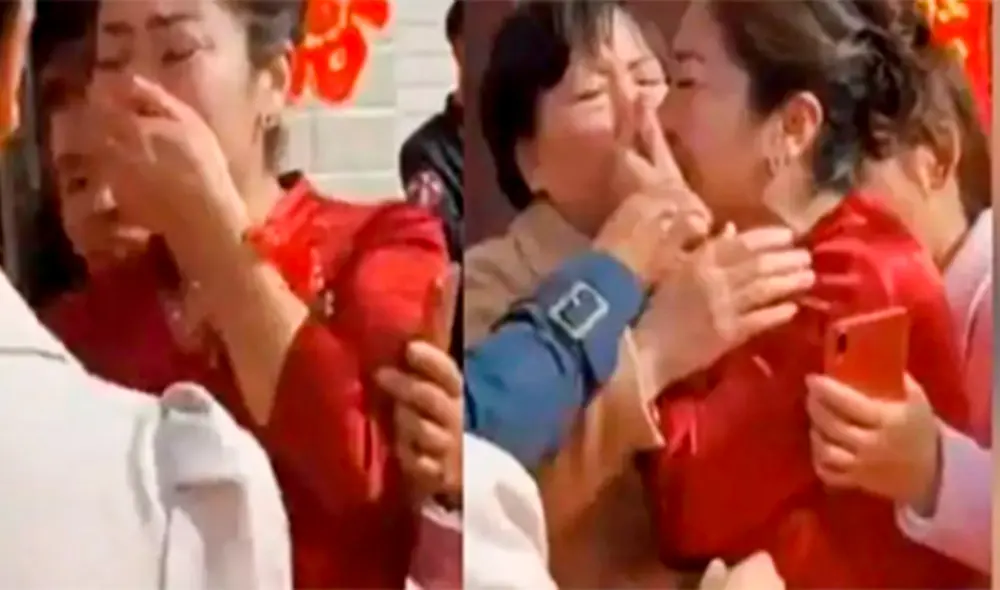 Madre e hija rompieron en llanto al descubrir la verdad. Foto: Oriental Daily News