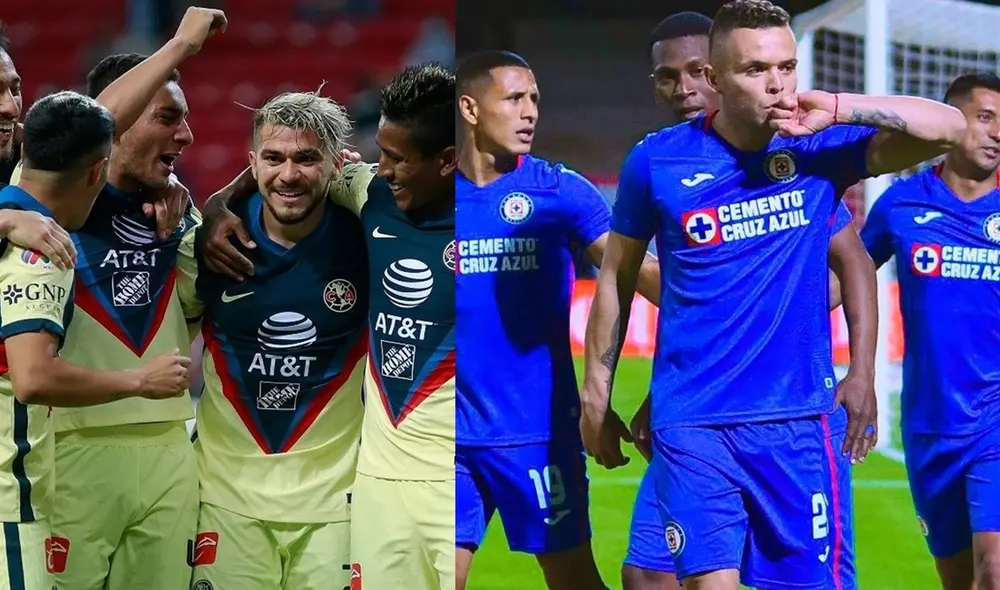 América y Cruz Azul chocarán en el Estadio Azteca por el Torneo Guardianes 2021. Foto: Composición GLR/Liga MX América y Cruz Azul chocarán en el Estadio Azteca por el Torneo Guardianes 2021. Foto: Composición GLR/Liga MX