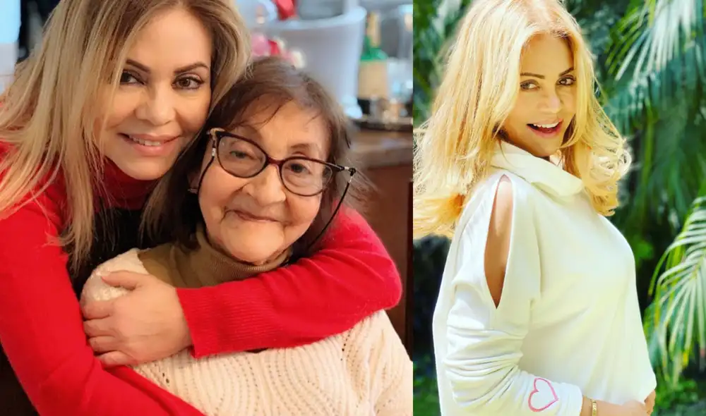 Gisela Valcárcel feliz por vacunación de su madre. Foto: Gisela Valcárcel/Instagram