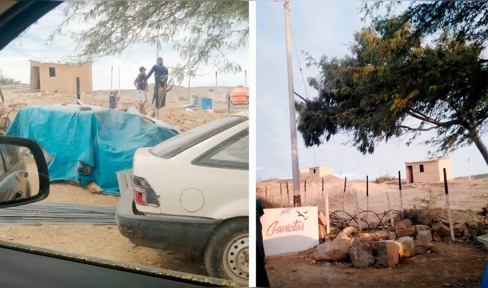 Invasores iniciaron habilitación de espacios con materiales de concreto. Foto: La República