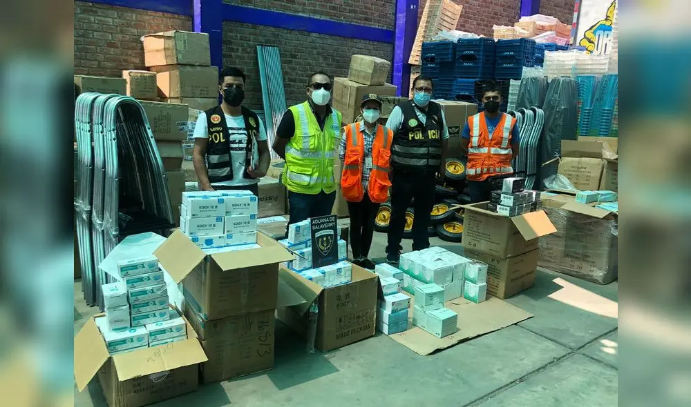 Mercadería fue encontrada en empresa de transporte ubicada en el barrio Chicago de Trujillo. Foto: PNP Mercadería fue encontrada en empresa de transporte ubicada en el barrio Chicago de Trujillo. Foto: PNP