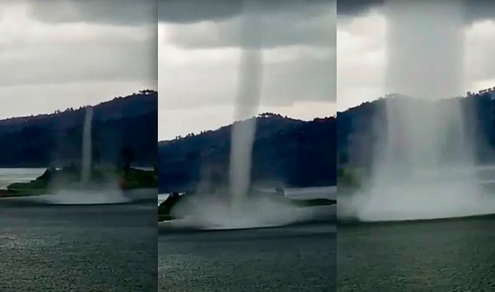 La tromba se formó al cabo de pocos segundos. Foto: RT