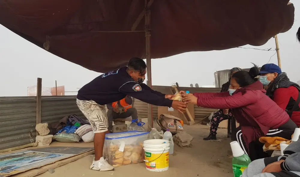 Personas continúan en Lomo de Corvina desde el 10 de abril. Foto: César Zorrilla / URPI-LR