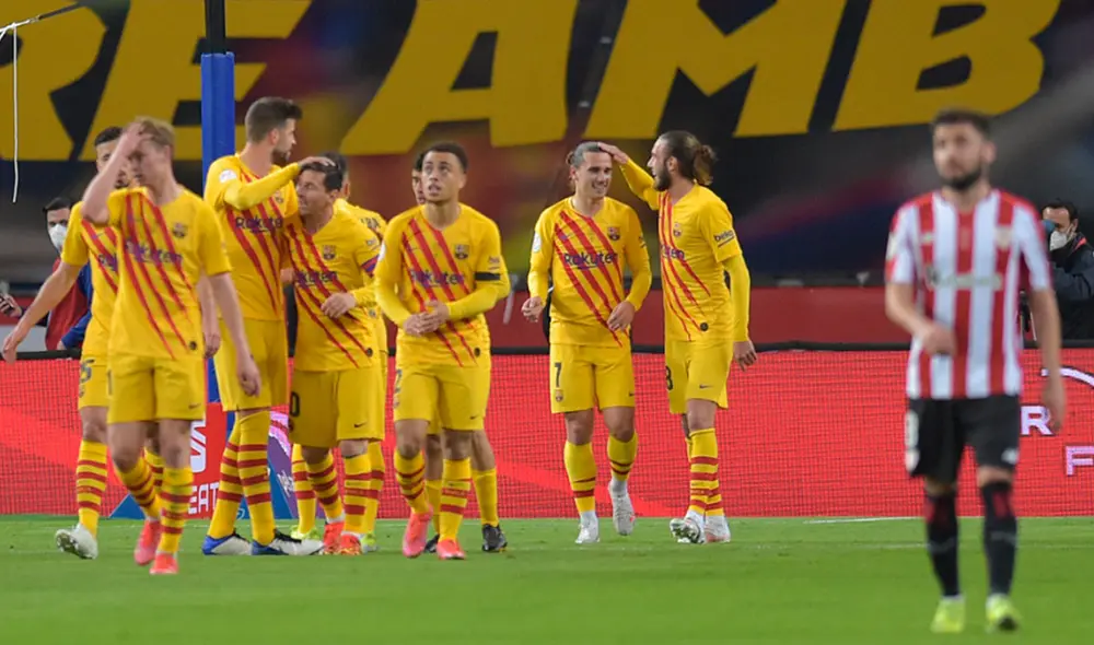 FC Barcelona se coronó campeón de la Copa del Rey 2021. Foto: AFP FC Barcelona se coronó campeón de la Copa del Rey 2021. Foto: AFP