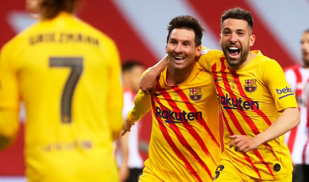 FC Barcelona se coronó campeón de la Copa del Rey 2021. Foto: AFP FC Barcelona se coronó campeón de la Copa del Rey 2021. Foto: AFP