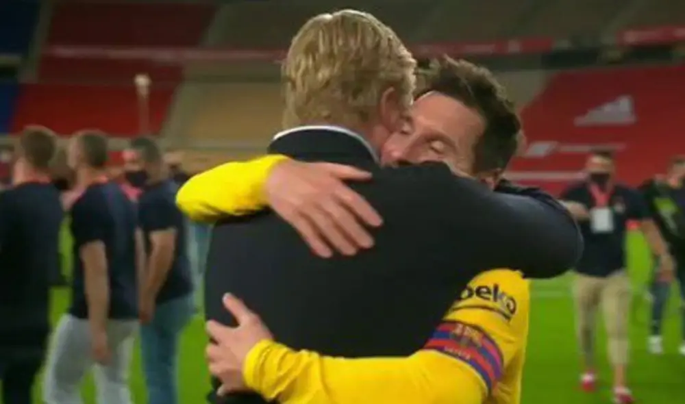 Messi levantó el primer título de la era Ronald Koeman en Barcelona. Foto: ESPN