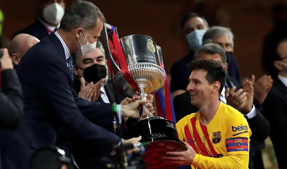 Lionel Messi es el máximo goleador de las finales de la Copa del Rey. Foto: EFE
