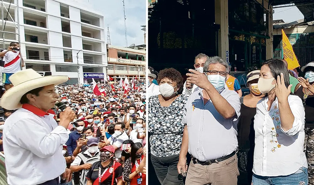 Elecciones 2021: Pedro Castillo y Keiko Fujimori intentan deslindar de ...