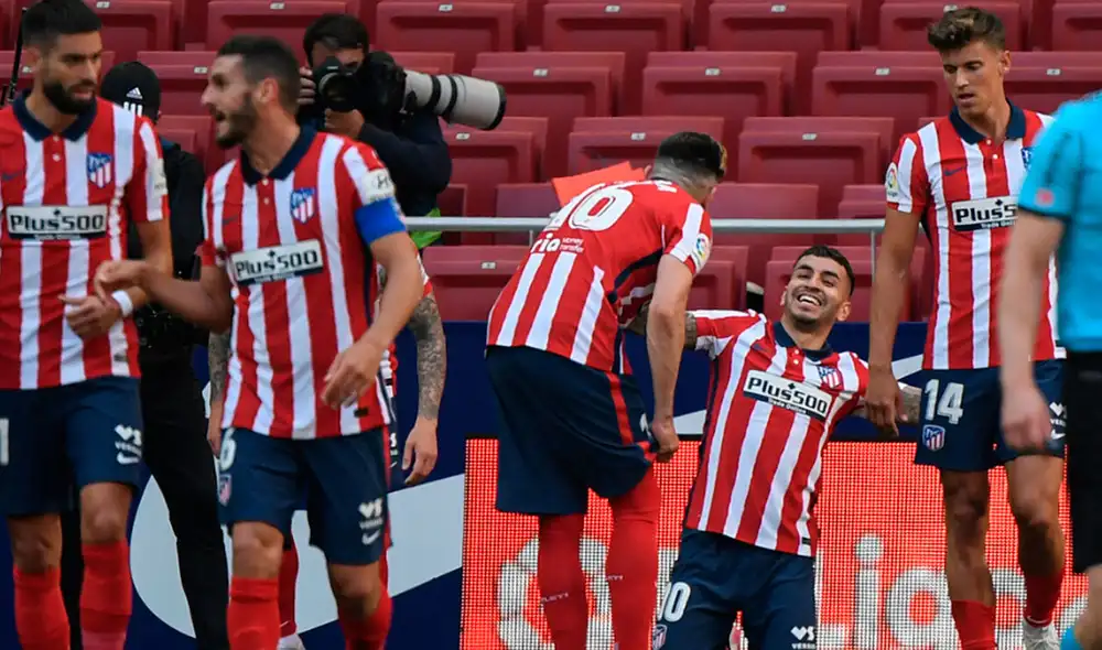 Atlético Madrid supera al Eibar por la fecha 33 de LaLiga. Foto: AFP