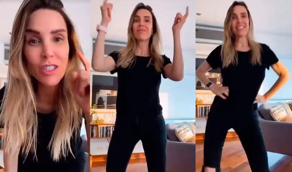 Juliana Oxenford publicó divertida coreografía de música infantil por medio de sus redes sociales. Foto: Juliana Oxenford / Instagram