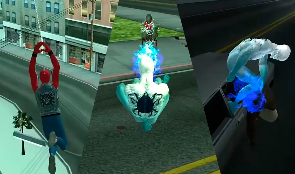 El mod se encuentra en su versión 1.9 y ya permite conseguir a Spider-Punk. Foto captura: YouTube - composición La República