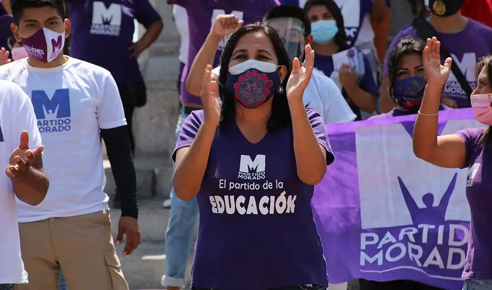 Pablo postuló al Congreso de la República con el Partido Morado. Foto: difusión