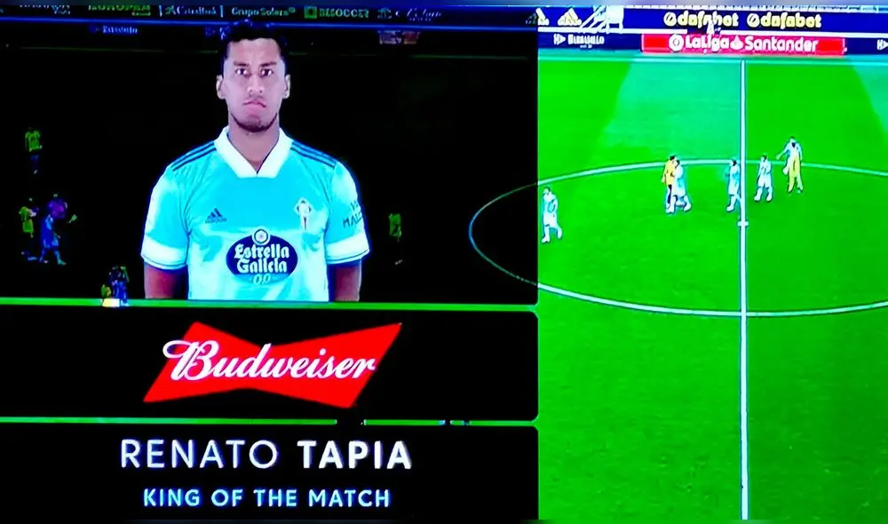 Renato Tapia fue elegido como el mejor jugador del encuentro. Foto: ESPN