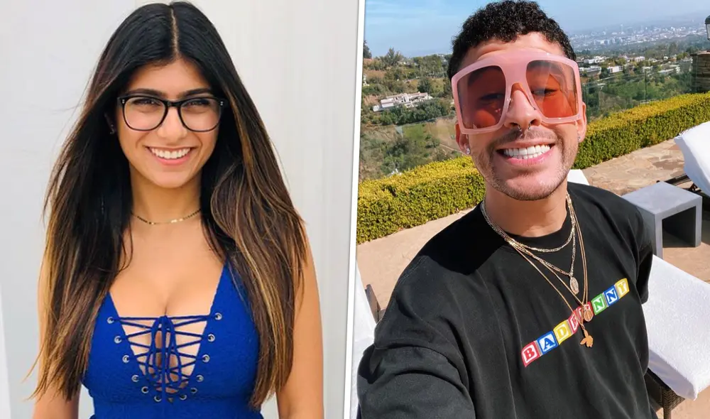 Mia Khalifa publica divertido video con canción de Bad Bunny en Tiktok. Foto: Mia Khalifa/ Instagram/ Bad Bunny/ Instagram
