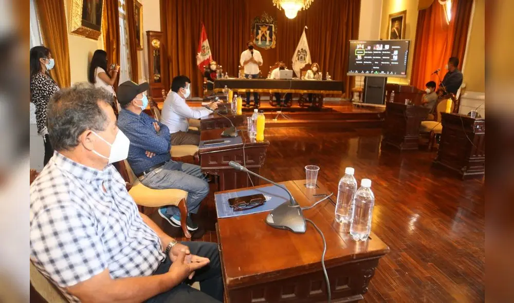 Cónclave de bancada congresal liberteña y alcaldes abordó crisis por coronavirus. Foto: MPT