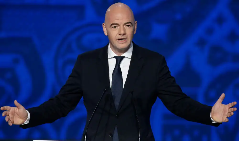 Gianni Infantino se mostró en contra de la creación de la Superliga de Europa. foto: EFE.
